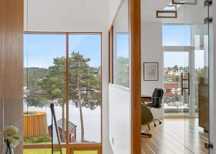 וילה Villa Vy - Beach House In Bergen